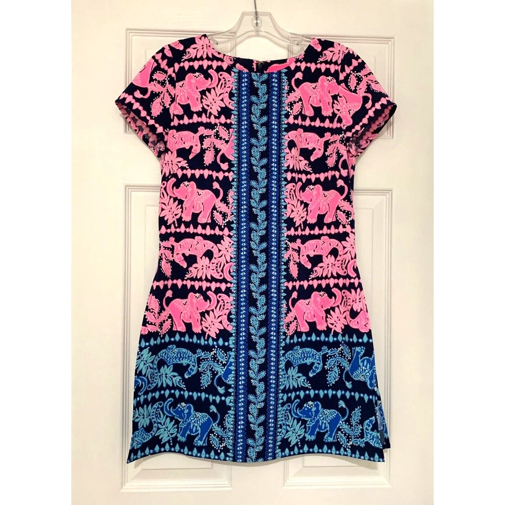 NWOT Lilly‎ Pulitzer Blanca Stretch Romper Perfect Pair 2 Elephant Gator Border